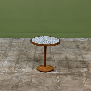 Gordon & Jane Martz Tile Inlay Mosaic Side Table