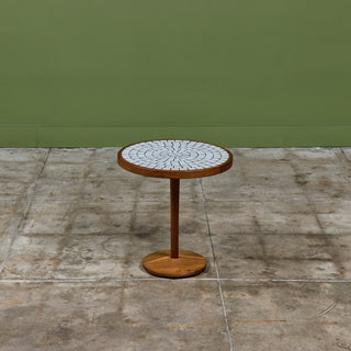 Gordon & Jane Martz Tile Inlay Mosaic Side Table