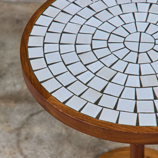 Gordon & Jane Martz Tile Inlay Mosaic Side Table