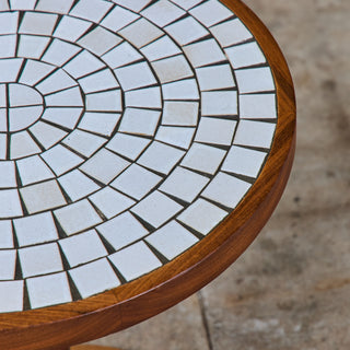 Gordon & Jane Martz Tile Inlay Mosaic Side Table