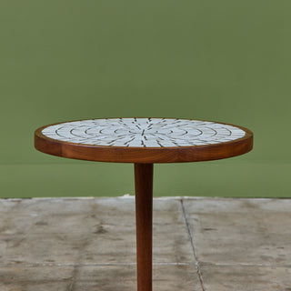 Gordon & Jane Martz Tile Inlay Mosaic Side Table