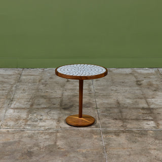 Gordon & Jane Martz Tile Inlay Mosaic Side Table