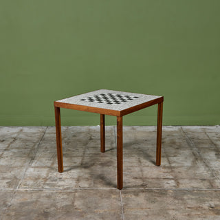 Ceramic Tile Chess Table in the Style of Gordon & Jane Martz