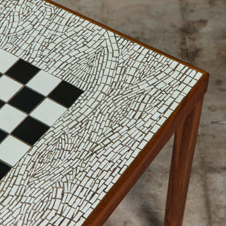 Ceramic Tile Chess Table in the Style of Gordon & Jane Martz