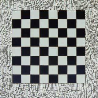 Ceramic Tile Chess Table in the Style of Gordon & Jane Martz