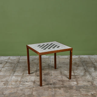 Ceramic Tile Chess Table in the Style of Gordon & Jane Martz