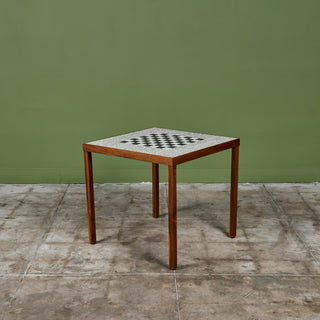 Ceramic Tile Chess Table in the Style of Gordon & Jane Martz