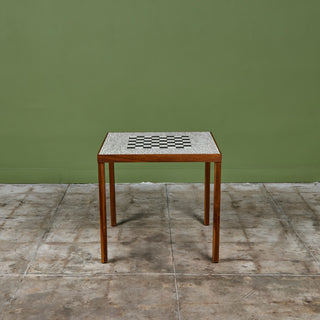 Ceramic Tile Chess Table in the Style of Gordon & Jane Martz