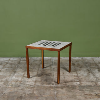 Ceramic Tile Chess Table in the Style of Gordon & Jane Martz