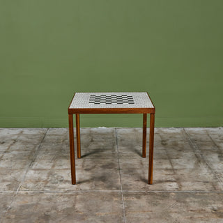 Ceramic Tile Chess Table in the Style of Gordon & Jane Martz