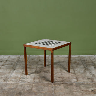 Ceramic Tile Chess Table in the Style of Gordon & Jane Martz