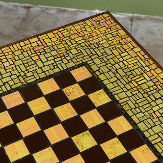 Ceramic Tile Chess Table in the Style of Gordon & Jane Martz