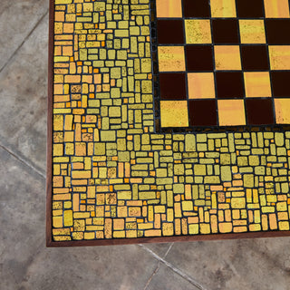 Ceramic Tile Chess Table in the Style of Gordon & Jane Martz