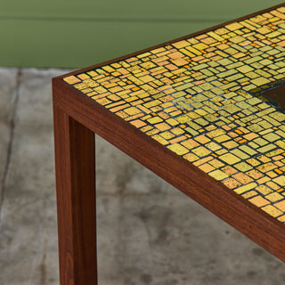 Ceramic Tile Chess Table in the Style of Gordon & Jane Martz