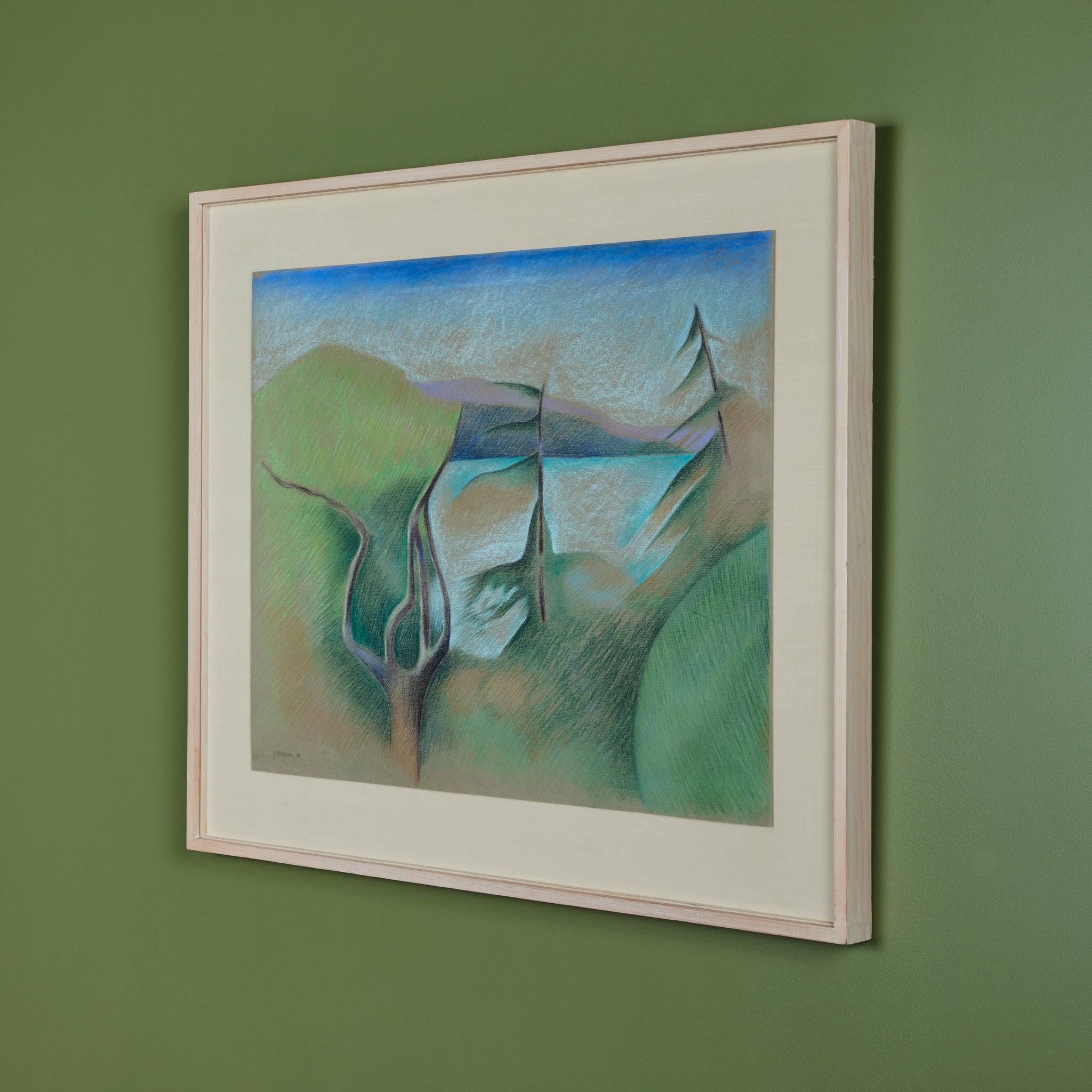 Landscape Pastel Painting by Linda Jacobson