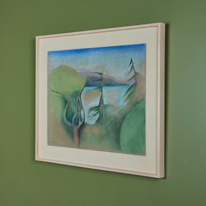 Landscape Pastel Painting by Linda Jacobson