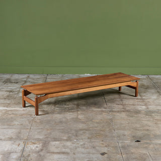 Greta Magnusson-Grossman Walnut Coffee Table/Bench for Glenn of California