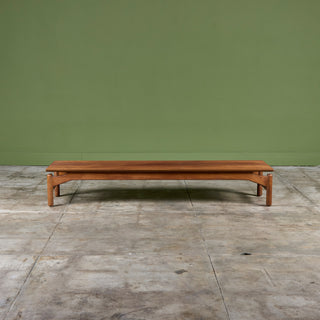 Greta Magnusson-Grossman Walnut Coffee Table/Bench for Glenn of California