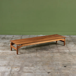 Greta Magnusson-Grossman Walnut Coffee Table/Bench for Glenn of California