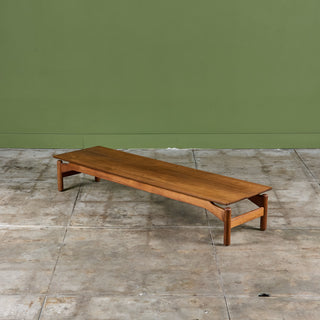 Greta Magnusson-Grossman Walnut Coffee Table/Bench for Glenn of California