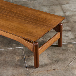 Greta Magnusson-Grossman Walnut Coffee Table/Bench for Glenn of California