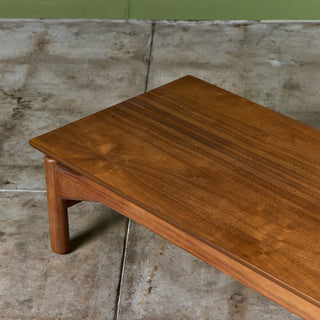 Greta Magnusson-Grossman Walnut Coffee Table/Bench for Glenn of California