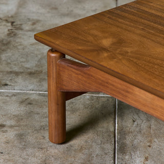 Greta Magnusson-Grossman Walnut Coffee Table/Bench for Glenn of California