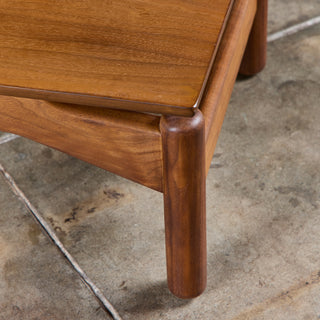 Greta Magnusson-Grossman Walnut Coffee Table/Bench for Glenn of California