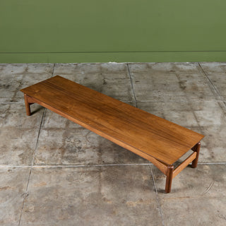 Greta Magnusson-Grossman Walnut Coffee Table/Bench for Glenn of California
