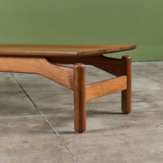 Greta Magnusson-Grossman Walnut Coffee Table/Bench for Glenn of California