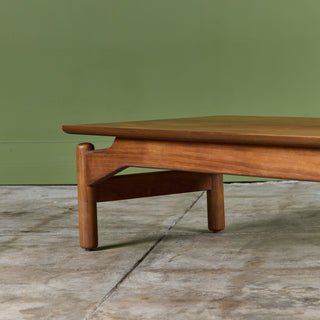 Greta Magnusson-Grossman Walnut Coffee Table/Bench for Glenn of California