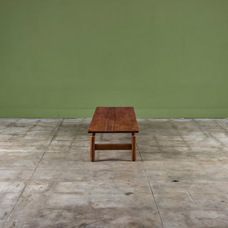 Greta Magnusson-Grossman Walnut Coffee Table/Bench for Glenn of California