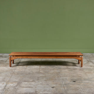 Greta Magnusson-Grossman Walnut Coffee Table/Bench for Glenn of California