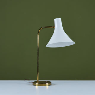 Greta Von Nessen Brass Desk Lamp for Nessen Studios