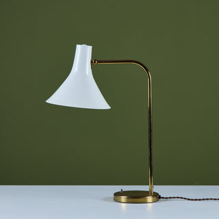 Greta Von Nessen Brass Desk Lamp for Nessen Studios