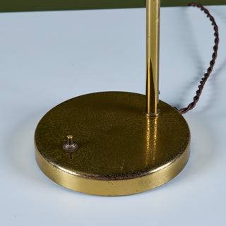 Greta Von Nessen Brass Desk Lamp for Nessen Studios