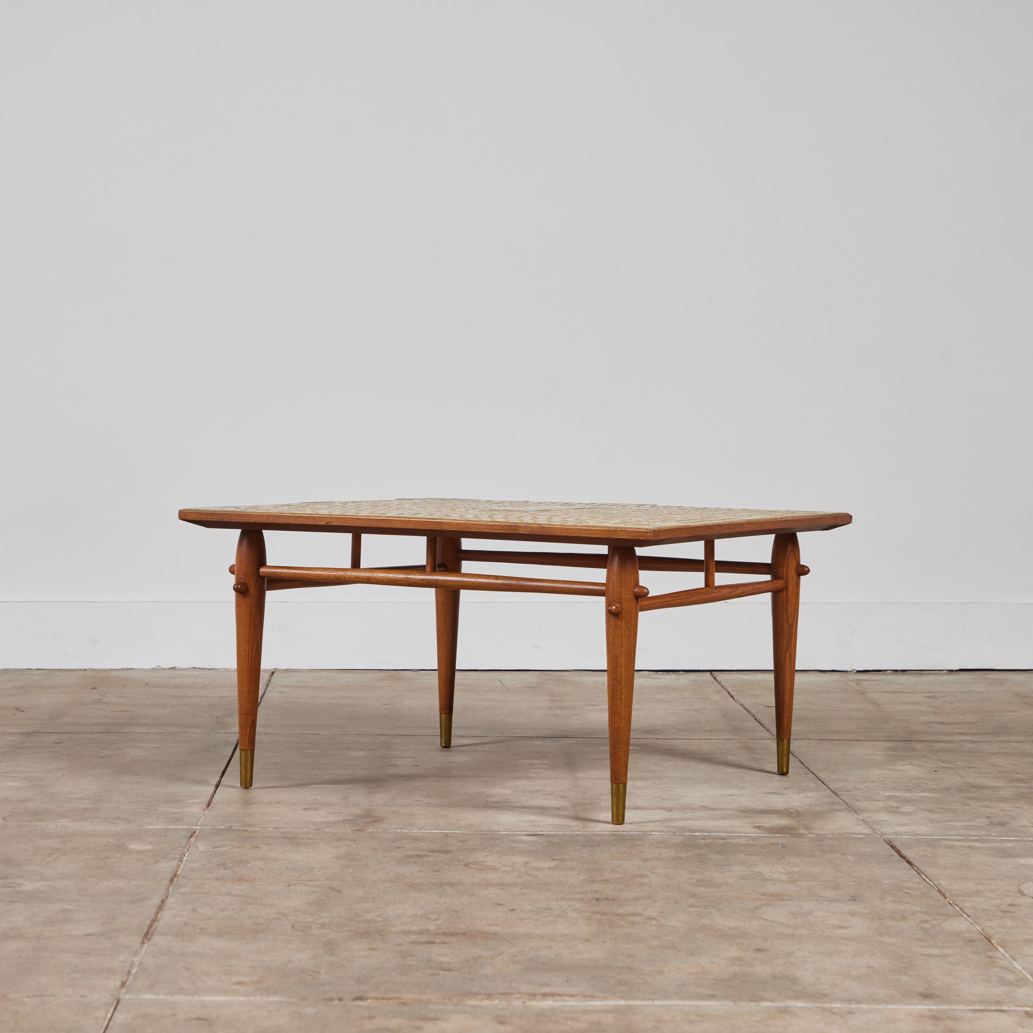 Hand Laid Mosaic Tile Coffee Table in the Style of Tue Poulsen