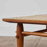 Hand Laid Mosaic Tile Coffee Table in the Style of Tue Poulsen