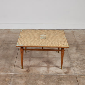 Hand Laid Mosaic Tile Coffee Table in the Style of Tue Poulsen