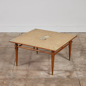 Hand Laid Mosaic Tile Coffee Table in the Style of Tue Poulsen
