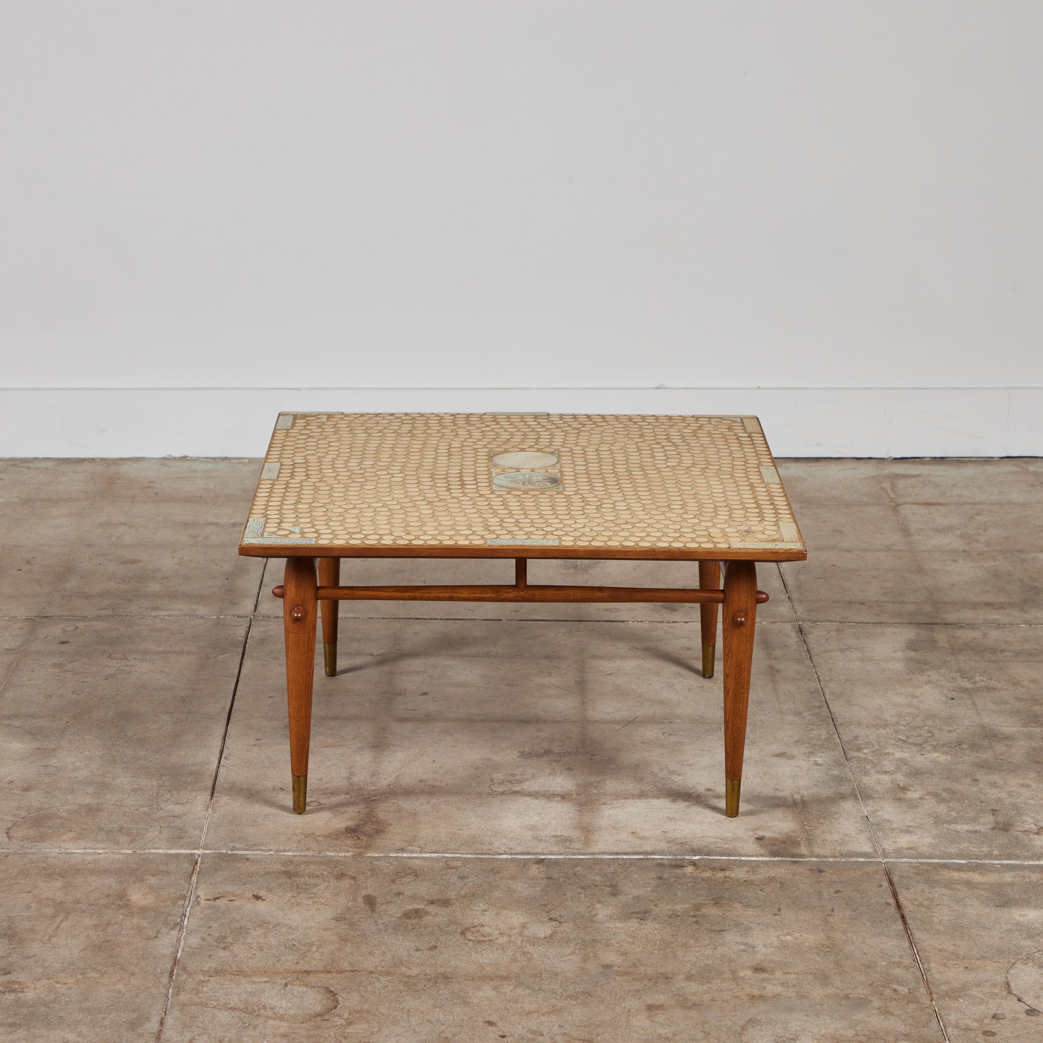 Hand Laid Mosaic Tile Coffee Table in the Style of Tue Poulsen
