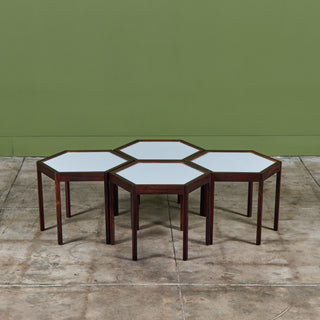 Hans C. Andersen Hexagonal Side Table