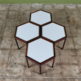 Hans C. Andersen Hexagonal Side Table