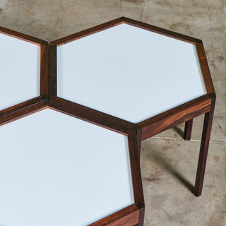 Hans C. Andersen Hexagonal Side Table
