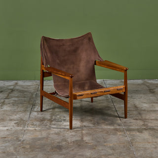 Hans Olsen "Kinna" Safari Lounge Chair for Viska Möbler