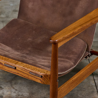 Hans Olsen "Kinna" Safari Lounge Chair for Viska Möbler