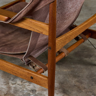 Hans Olsen "Kinna" Safari Lounge Chair for Viska Möbler