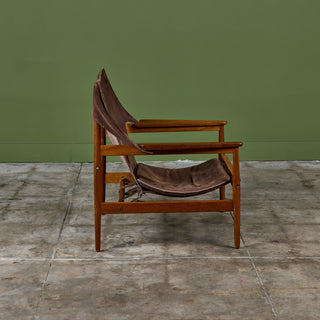 Hans Olsen "Kinna" Safari Lounge Chair for Viska Möbler