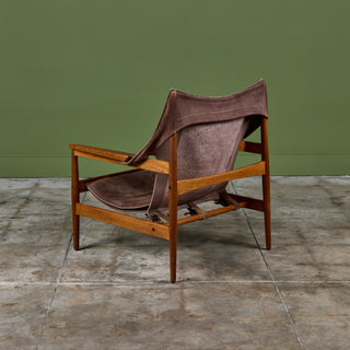 Hans Olsen "Kinna" Safari Lounge Chair for Viska Möbler