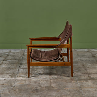 Hans Olsen "Kinna" Safari Lounge Chair for Viska Möbler